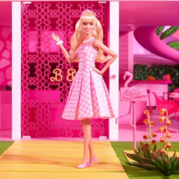 Mattel Barbie Et Poupées Mannequin<Poupee Barbie Le Film - Barbie Robe Vichy Rose