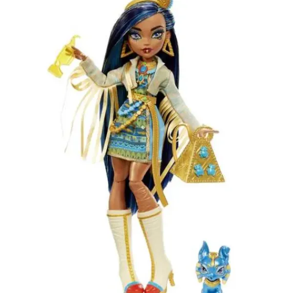 Mattel Poupées<Poupee Cleo De Nile Et Son Animal De Compagnie - Monster High