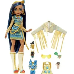 Mattel Poupées<Poupee Cleo De Nile Et Son Animal De Compagnie - Monster High