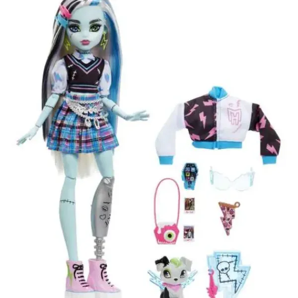 Mattel Poupées<Poupee Frankie Stein Et Son Animal De Compagnie - Monster High
