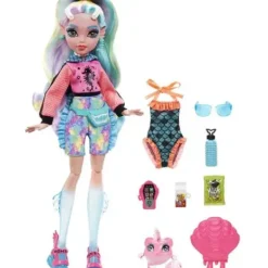 Mattel Poupées<Poupee Lagoona Blue Et Son Animal De Compagnie - Monster High
