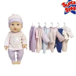LOVE BEBE Poupons<Poupon 30 Cm Et Sa Garde Robe