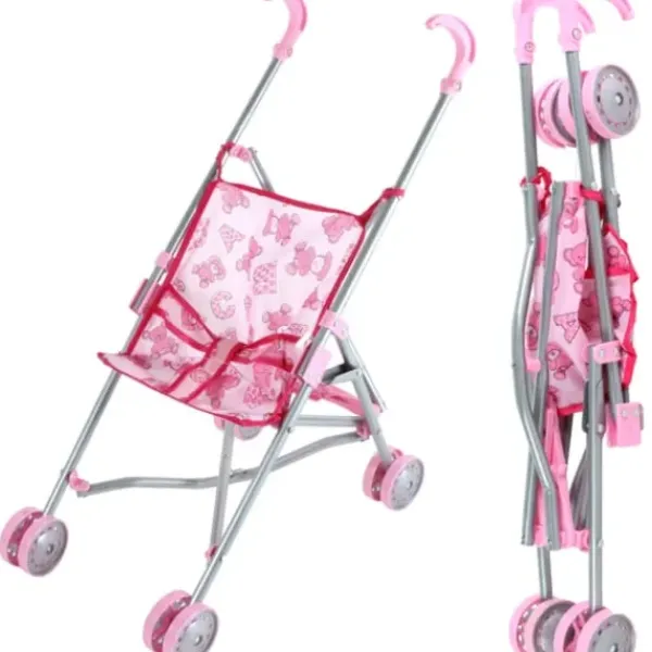 MGM Poussettes Poupons<Poussette Canne Rose 56 Cm