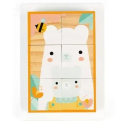 Janod Puzzle Bébé / Enfant<Puzzle 6 Cubes En Bois - Pure