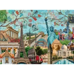Ravensburger Autres Puzzles<Puzzle 5000 Pieces - Carte Postale Des Monuments