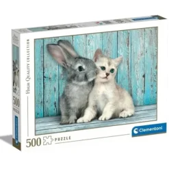 Clementoni Puzzle 500 À 1000 Pièces<Puzzle 500 Pieces - Chat Et Lapin