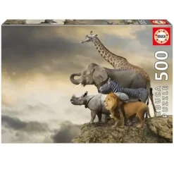 Educa Puzzles Adultes<Puzzle 500 Pieces Animaux Au Bord De La Falaise