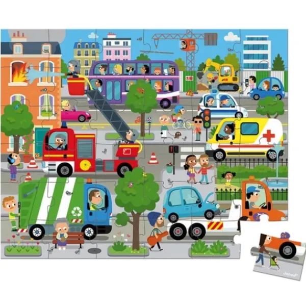 Janod Puzzle Bébé / Enfant<Puzzle 36 Pieces City