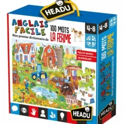 Headu Autres Puzzles<Puzzle Anglais Facile 100 Mots - La Ferme