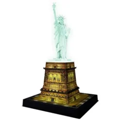 Ravensburger Puzzles 3D<Puzzle 3D Statue De La Liberte Led 108 Pieces