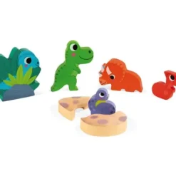 Janod Puzzles Bois<Puzzle En Bois Cache-Cache Dinosaures 6 Pieces