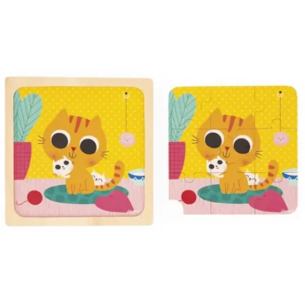 Janod Puzzles Bois<Puzzle En Bois Chat Peanut