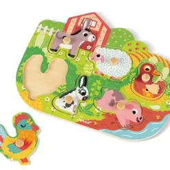 Janod Puzzles Bois<Puzzle En Bois Happy Farm 6 Pieces
