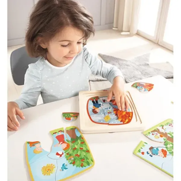 Haba Puzzles Bois<Puzzle En Bois Ma Saison Preferee