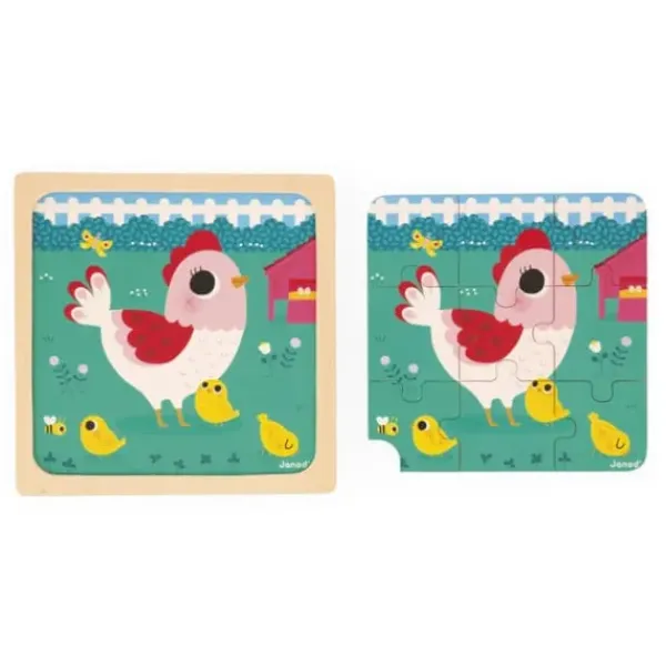 Janod Puzzles Bois<Puzzle En Bois Poulette Henriette