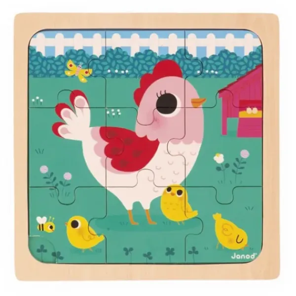 Janod Puzzles Bois<Puzzle En Bois Poulette Henriette