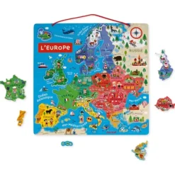 Janod Autres Puzzles<Puzzle Magnetique Carte De L'Europe