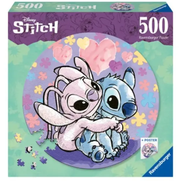 Ravensburger Puzzle 500 À 1000 Pièces<Puzzle Rond 500 Pieces - Stitch
