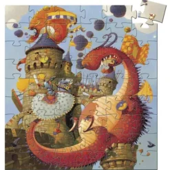 Djeco Puzzles Enfants De 50 À 249 Pièces<Puzzle Vaillant Et Les Dragons 54 Pieces