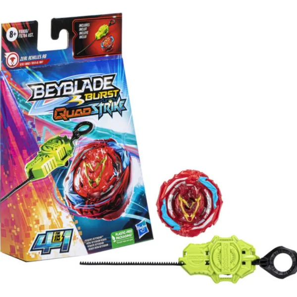 Hasbro Jeux De Récréation<Starter Pack Beyblade Burst Quadstrike - Toupie Zeal Achilles A8