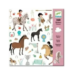 Djeco Découpage, Collage, Pliage<Stickers Chevaux