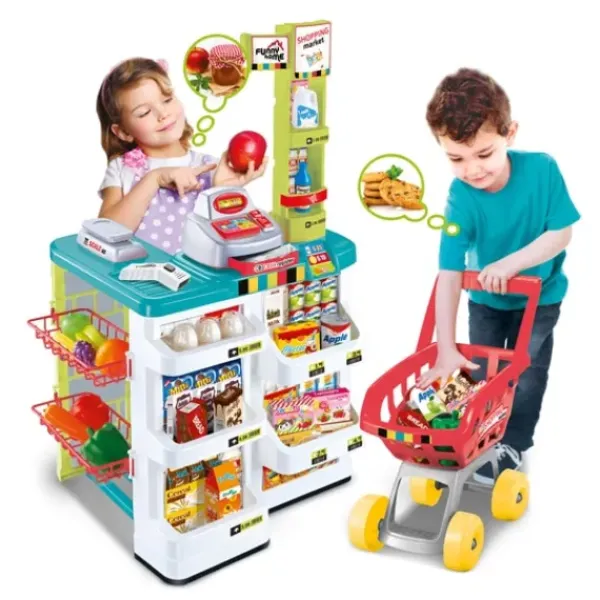 Funny Home Faire Comme Les Grands<Super Marchande Et Chariot De Courses