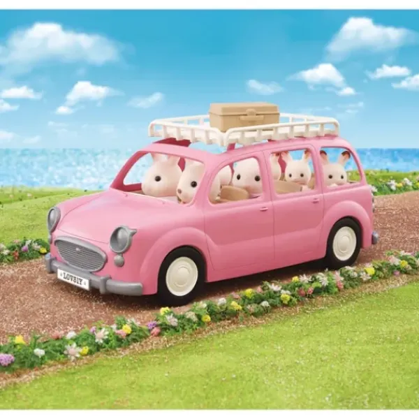 Sylvanian Families Heros & Univers< - 5535 - Le Monospace Rose Et Set De Pique-Nique