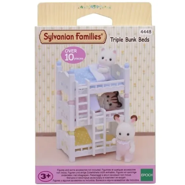 Sylvanian Families Heros & Univers< - 4448 - Les Lits Superposes A 3 Couchettes Bebes