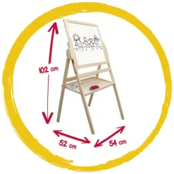 Creamania Tableaux, Ardoises<Tableau En Bois Naturel Double-Face