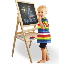 Creamania Tableaux, Ardoises<Tableau En Bois Naturel Double-Face