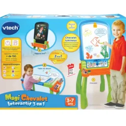 VTech Tableaux, Ardoises<Tableau Magi Chevalet Interactif 3 En 1
