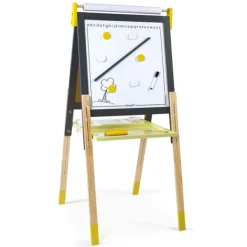 Janod Tableaux, Ardoises<Tableau Reglable En Bois Ardoise Et Magnetique - Jaune