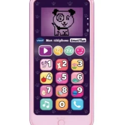 VTech Ordinateurs Et Jeux Interactifs<Telephone Educatif Emoti'Fun Rose