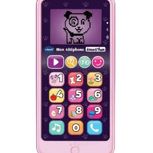 VTech Ordinateurs Et Jeux Interactifs<Telephone Educatif Emoti'Fun Rose