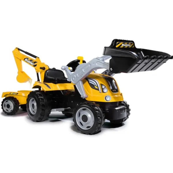 Smoby Tracteurs À Pédales<Tracteur A Pedales Builder Max Avec Remorque