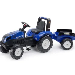 Falk Tracteurs À Pédales<Tracteur A Pedales New Holland Avec Remorque