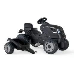Smoby Tracteurs À Pédales<Tracteur Farmer Xl Noir + Remorque