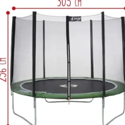 SUN and SPORT Trampolines<Trampoline 244 Cm Avec Filet