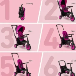 smarTrike Tricycles<Tricycle Evolutif Pliant 6 En 1 Str 3 Bleu