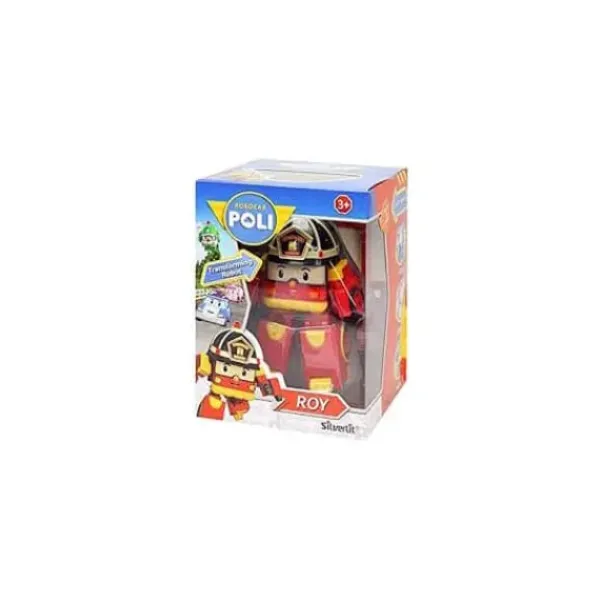 Silverlit Heros & Univers<Voiture Robot Transformable 2 En 1 - Roy - Robocar Poli - Pompier